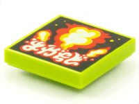 LEGO part Carreau 2 x 2 avec Pochette d'Album BeatBit - motif Explosion 3068pb1547