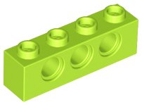 LEGO onderdeel Technic, Brick 1 x 4 with Holes (3701)