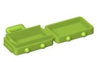 LEGO part Minifigure, Utensil Suitcase with Long Handle 37178