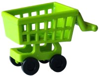 LEGO onderdeel Minifigure, Utensil Shopping Cart Frame with Black Wheels (49649 / 2496) 49649c01