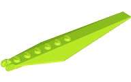 LEGO part Hinge Plate 3 x 12 with Angled Side Extensions and Tapered Ends 57906