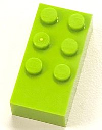 LEGO onderdeel Brick, Braille 2 x 4 with 6 Studs (dots-123456 ⠿) 60290