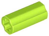 LEGO part Technic, Axle Connector 2L (Smooth with x Hole + Orientation) 6538c