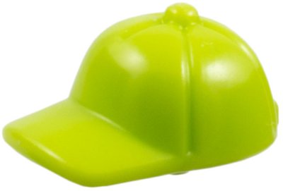 LEGO part Minifigure, Cap with Small Pin, Short Curved Bill with Seams and Button on Top (6913)