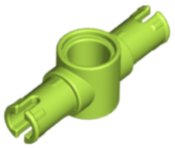 LEGO part Technic, Pin 3L with Friction Ridges and Center Pin Hole (87082)