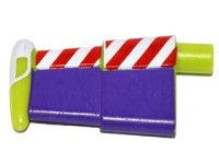 LEGO part Minifigure Spacesuit Wing with Red and White Stripes and Purple Wing Surface Pattern (Buzz Lightyear) 88065pb01