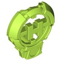 LEGO part Hero Factory Chest Badge with 'H' and Flat Bottom (92199)