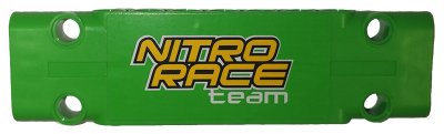 LEGO part Technic, Panel Plate 3 x 11 x 1 with 'NITRO RACE team' Pattern (Sticker) - Set 42039 (15458pb014)