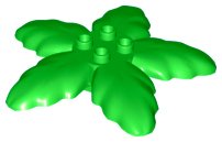 LEGO onderdeel Duplo, Plant Palmboomblad met 4 Studs aan de bovenkant (31059)