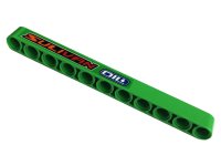 LEGO part Technic, Liftarm Thick 1 x 11 with 'SULIVAN' and 'OIL' Pattern Model Left Side (Sticker) - Set 42129 32525pb042L