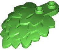 LEGO part Plant Plate, Round 1 x 2 with Layered Leaves 5058