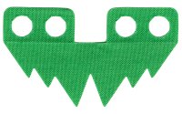 LEGO part Minifigure Skirt Cloth 6 Large Points (Grass) 50581