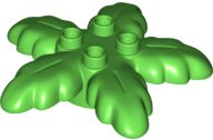 LEGO part Duplo, Plant Palm Tree Leaves Small 6 x 6 with 4 Top Studs (84193)