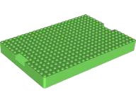 LEGO part Brick, Modified 16 x 24 x 2 with 1 x 4 Indentations on Ends (Container Top) (93608)