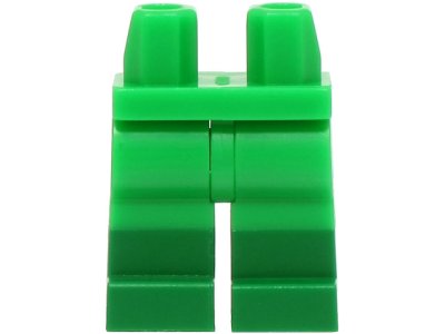 LEGO part Hips and Legs with Molded Green Lower Legs / Boots  Pattern (BAM) (970c00pb1596)