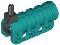 LEGO part Projectile Launcher, Cannon, Round Bottom with Black Trigger (32074c02)
