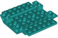 LEGO onderdeel Aircraft Fuselage Middle Bottom 8 x 8 with 4 Holes and 4 Pin Holes (5118)