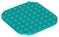 LEGO part Plate, Round 8 x 8 with Rounded Corners 65140