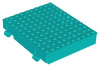 LEGO part Container, Book Cover Half, 12 x 10 x 2 2/3 (72045)