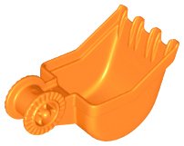 LEGO part Duplo Digger Bucket, Small with Locking Ring - 4 teeth (21997)