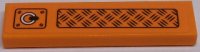 LEGO part Piastrella 1 x 4 con Pattern Piastra di Battistrada e Anello (Adesivo) - Set 60166 2431pb0500