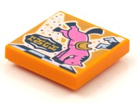 LEGO part Carreau 2 x 2 avec motif de pochette d'album BeatBit - Cheval qui rue 3068pb1609