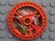 LEGO part Technic, Disco 5 x 5 - Ruota Talismano RoboRider, Stampo Fuel con motivo Robot (32352pb01)