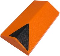 LEGO part Slope 33 2 x 4 Double with Black Triangle Pattern Model Right Side 3299pb03R