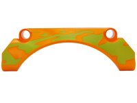 LEGO part Technic, Panel Car Mudguard Arched 9 x 2 x 3 Straight Top with Lime Animal Print Pattern Model Left Side 42531pb008L