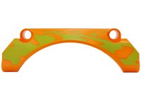 LEGO part Technic, Panel Car Mudguard Arched 9 x 2 x 3 Straight Top with Lime Animal Print Pattern Model Right Side 42531pb008R
