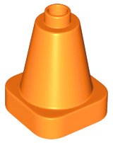 LEGO part Duplo Cone 2 x 2 x 2 Square Base 47408