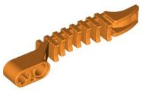 LEGO part Projectile Launcher Part, Bionicle Thornax Launcher Half (Glatorian), Liftarm End 1 x 8 64275