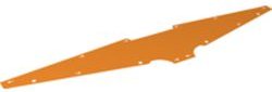 LEGO part Cloth Awning Long with Tapered Ends (79385)