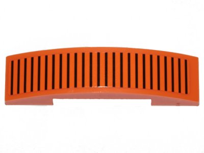 LEGO part Slope, Curved 4 x 1 x 2/3 Double with Black Stripes Pattern (Sticker) - Set 75273 (93273pb121)