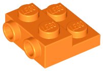LEGO part Plate, Modified 2 x 2 x 2/3 with 2 Studs on Side (99206)