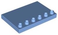 LEGO part Duplo Tuile, Modifiée 4 x 6 avec Tenons sur Bord 31465