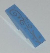 LEGO part Slope, Curved 4 x 1 with Ornamental Starburst Pattern 61678pb061