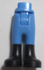 LEGO part Mini Doll Hips and Trousers with Back Pockets with Black Boots Pattern - Thick Hinge 92253c00pb02
