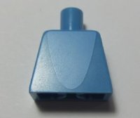 LEGO part Torso Light Blue Parabola Shaped Center Panel Pattern (Shark Suit) 973pb2209