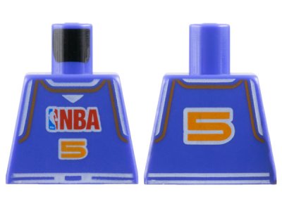 LEGO part Torso NBA Player Number 5 Pattern (973bpb180)