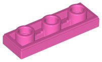 LEGO part Tile, Modified 1 x 3 Inverted with Hole (35459)