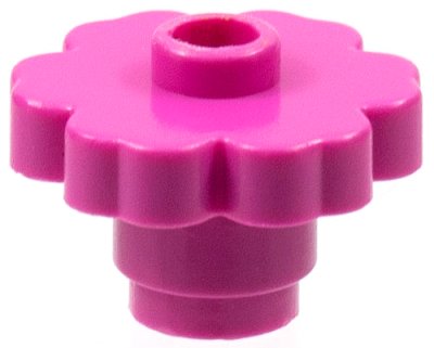 LEGO onderdeel Plant Flower 2 x 2 Rounded - Open Stud (4728)