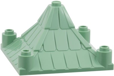 LEGO part Roof Piece 6 x 6 x 3 Peaked (30614)