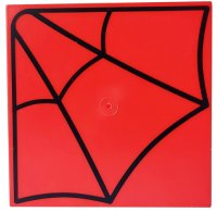 LEGO part Tile 6 x 6 with Black Spider Web Pattern 10202pb050