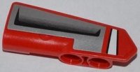 LEGO onderdeel Technic, Paneel Carrosserie #22 Zeer Klein Glad, Zijde A met Witte Lijn en Luchtinlaat Patroon (Sticker) - Set 42011 11947pb003
