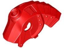 LEGO part Horse Battle Helmet, Stud on Top and 4 Neck Plates (Unicorn) (13745)
