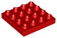 LEGO part Duplo, Plate 4 x 4 (14721)