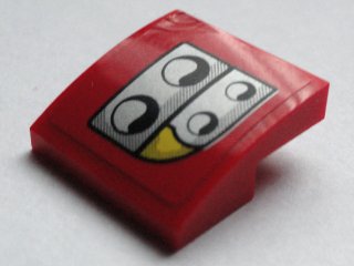 LEGO part Slope, Curved 2 x 2 x 2/3 with Headlights Pattern Model Right Side (Sticker) - Set 75913 (15068pb109R)