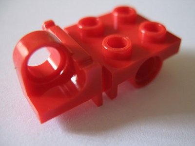 LEGO onderdeel Plate, Modified 2 x 2 with Pin Hole on Side and Axle Hole on Bottom (15108)