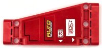 LEGO part Technic, Plaque Panneau 5 x 11 x 1 Effilée avec Motif 'AUTO TRANSPORT', Triangles Blancs, Cabine et Volant Côté Avant Gauche Modèle (Autocollant) - Ensemble 42098 18945pb016L